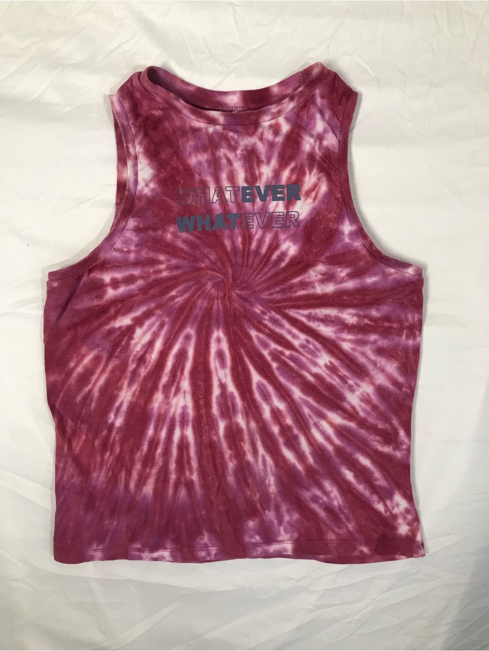 Empyre Pink Tie-Dye 'WHATEVER' Tank